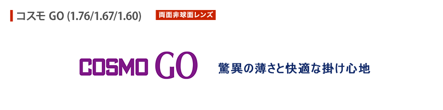 驚異の薄さと快適な掛け心地