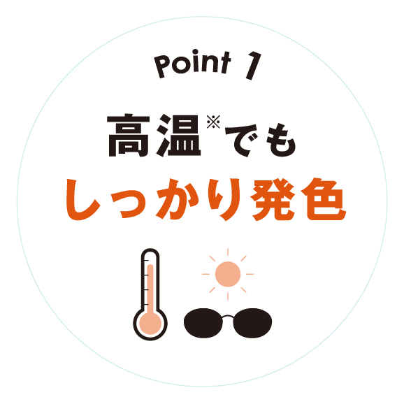 高温でもしっかり発色